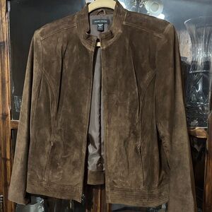 Valerie Stevens Dark Brown Suede Jacket